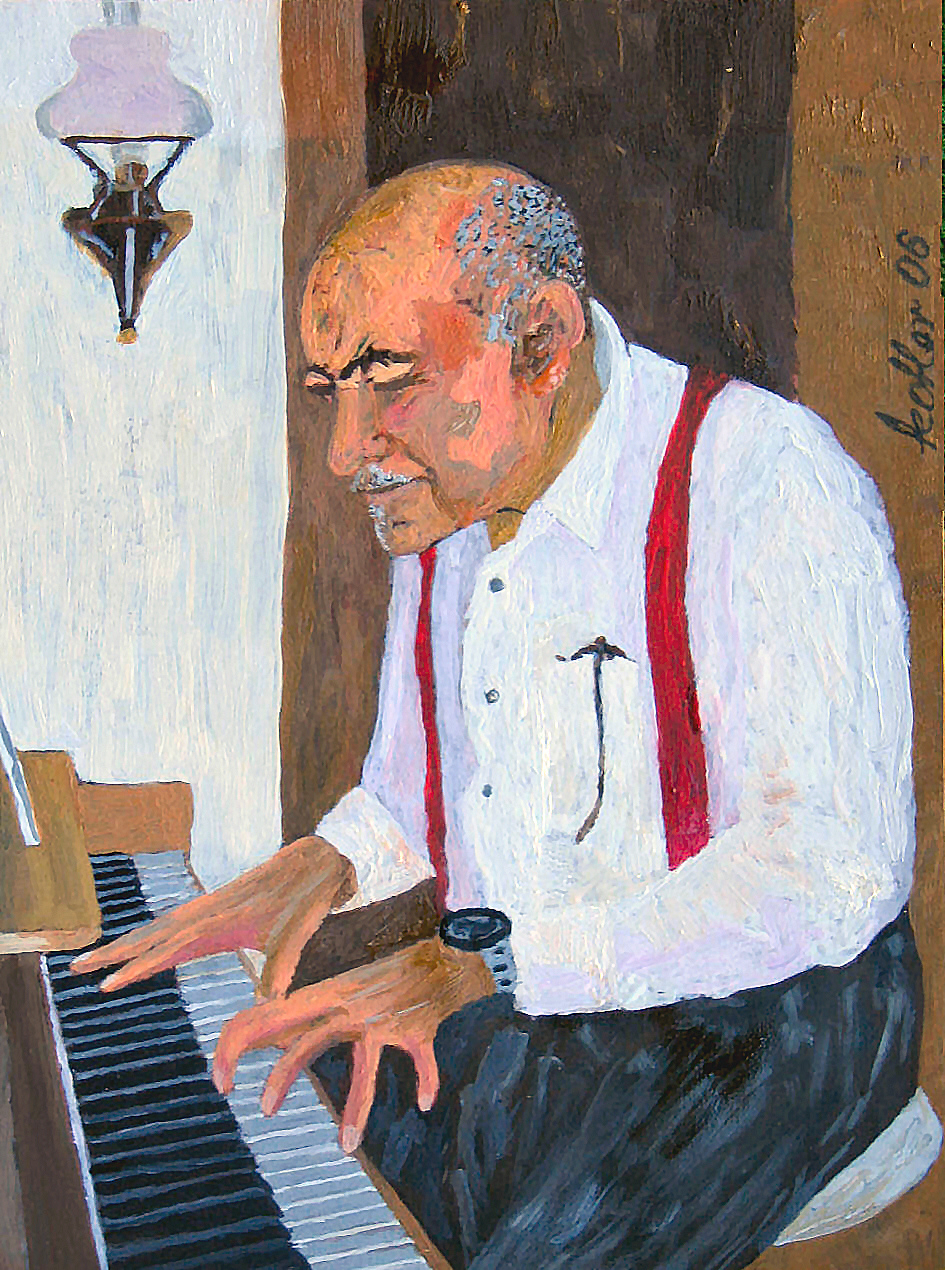 Autoportrait at piano